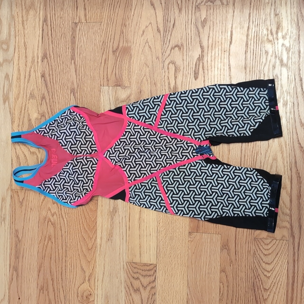 Arena Carbon Glide Tech Suit Open Back, Berries, sz 24 - WORN 3x - Picture 6 of 16